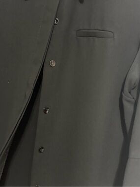 Womens black shirt jacket, sz 16